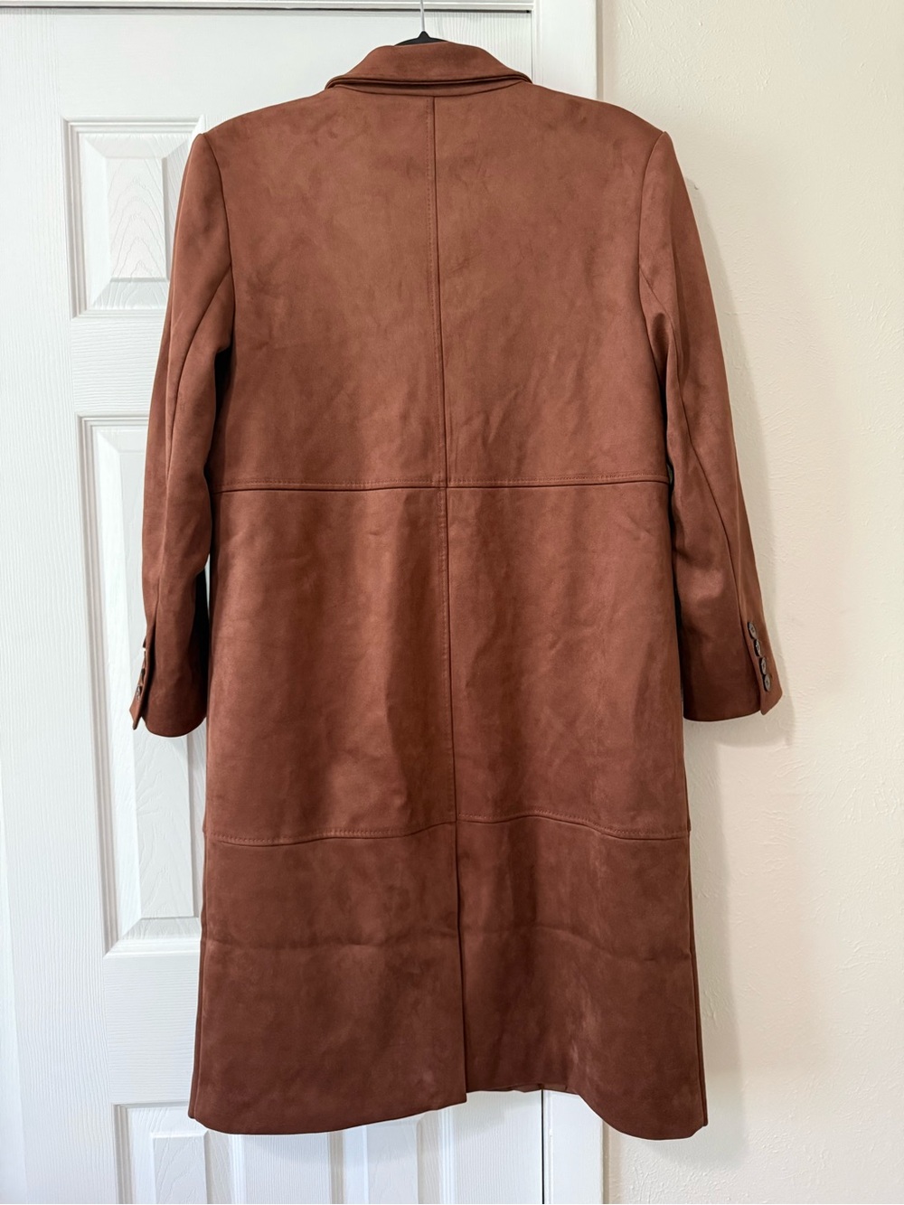 LE BOP Maisie Faux Suede Jacket size Medium Cappuccino - Picture 5 of 7